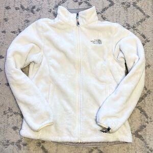 The North Face Osito Fleece Jacket White Full Zip Women’s Size M Cozy Soft